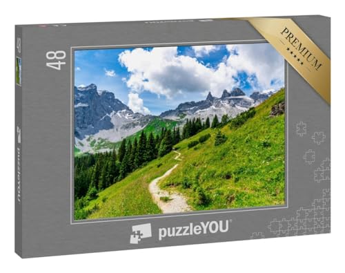 puzzleYOU: Puzzle 48 Teile „Die DREI Türme in den Bergen von Vorarlberg“ von puzzleYOU