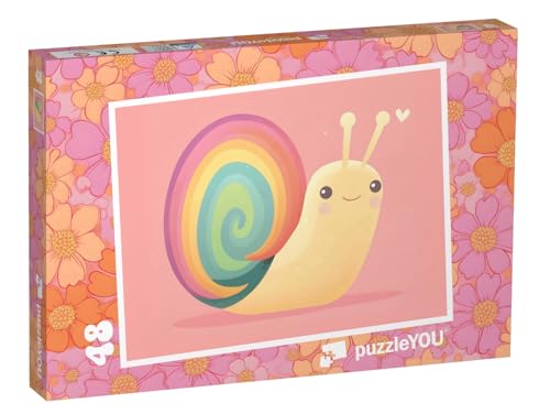 puzzleYOU: Puzzle 48 Teile „Die Schnecke, die den Regenbogen Fand“ – aus der Puzzle-Kollektion Kinderpuzzle von puzzleYOU