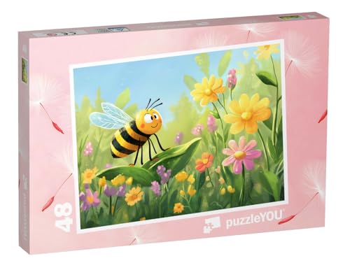 puzzleYOU: Puzzle 48 Teile „Die fleißige Biene auf der Frühlingswiese“ puzzleYOU: Puzzle 48 Teile „Die fleißige Biene auf der Frühlingswiese“ von puzzleYOU