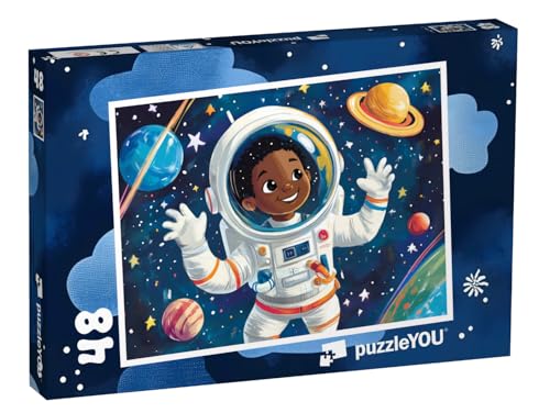 puzzleYOU: Puzzle 48 Teile „Die kleine Astronautin“ von puzzleYOU