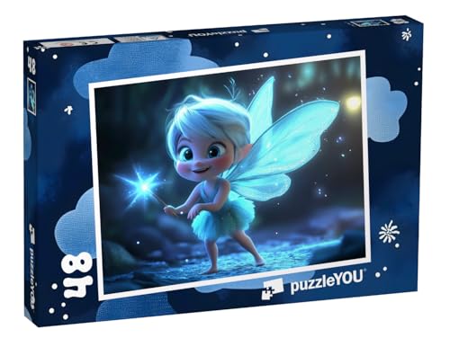 puzzleYOU: Puzzle 48 Teile „Eine kleine, süße Zauberfee“ – aus der Puzzle-Kollektion Kinderpuzzle von puzzleYOU