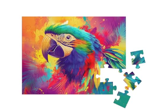 puzzleYOU: Puzzle 48 Teile „Farbtastischer Ara Papagei“ puzzleYOU: Puzzle 48 Teile „Farbtastischer Ara Papagei“ von puzzleYOU