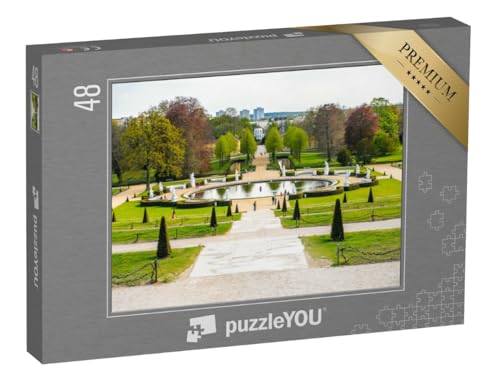 puzzleYOU: Puzzle 48 Teile „Garten in der Nähe des Schlosses Sanssouci in Potsdam“ – aus der Puzzle-Kollektion Schloss Sanssouci von puzzleYOU