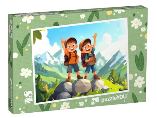 puzzleYOU: Puzzle 48 Teile „Gipfelstürmer auf großer Entdeckungstour“ – aus der Puzzle-Kollektion Kinderpuzzle puzzleYOU: Puzzle 48 Teile „Gipfelstürmer auf großer Entdeckungstour“ – aus der Puzzle-Kollektion Kinderpuzzle von puzzleYOU
