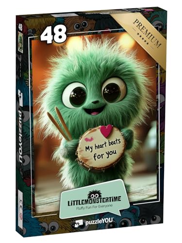 puzzleYOU: Puzzle 48 Teile „LITTLEMONSTERTIME: My Heart Beats for You“ puzzleYOU: Puzzle 48 Teile „LITTLEMONSTERTIME: My Heart Beats for You“ von puzzleYOU