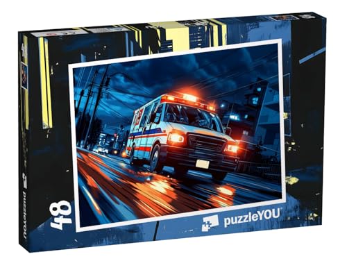 puzzleYOU: Puzzle 48 Teile „Leben retten im Eiltempo“ – aus der Puzzle-Kollektion Kinderpuzzle von puzzleYOU