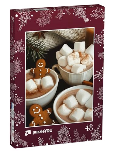 puzzleYOU: Puzzle 48 Teile „Lebkuchenmänner im Kakao mit Marshmallows“ – aus der Puzzle-Kollektion Weihnachten puzzleYOU: Puzzle 48 Teile „Lebkuchenmänner im Kakao mit Marshmallows“ – aus der Puzzle-Kollektion Weihnachten von puzzleYOU