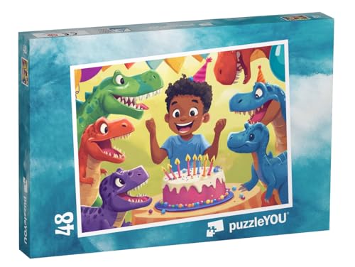 puzzleYOU: Puzzle 48 Teile „Lecker Dino-Monster-Party-Spaß“ – aus der Puzzle-Kollektion Kinderpuzzle puzzleYOU: Puzzle 48 Teile „Lecker Dino-Monster-Party-Spaß“ – aus der Puzzle-Kollektion Kinderpuzzle von puzzleYOU