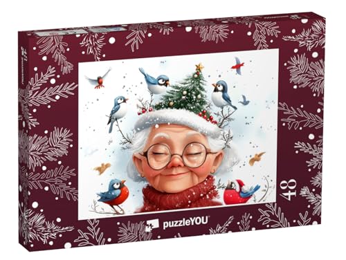 puzzleYOU: Puzzle 48 Teile „Mutter Natur feiert mit den Vögeln Weihnachten“ – aus der Puzzle-Kollektion Weihnachten puzzleYOU: Puzzle 48 Teile „Mutter Natur feiert mit den Vögeln Weihnachten“ – aus der Puzzle-Kollektion Weihnachten von puzzleYOU