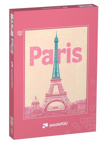 puzzleYOU: Puzzle 48 Teile „Paris Lover“ – aus der Puzzle-Kollektion Paris von puzzleYOU