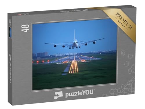 puzzleYOU: Puzzle 48 Teile „Passagierflugzeug im Landeanflug am Reiseziel“ – aus der Puzzle-Kollektion Flughafen, Flugzeuge puzzleYOU: Puzzle 48 Teile „Passagierflugzeug im Landeanflug am Reiseziel“ – aus der Puzzle-Kollektion Flughafen, Flugzeuge von puzzleYOU