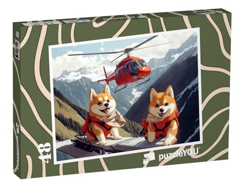 puzzleYOU: Puzzle 48 Teile „Rettungshunde: Die kleinen Helden“ – aus der Puzzle-Kollektion Kinderpuzzle von puzzleYOU