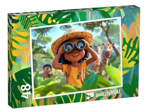 puzzleYOU: Puzzle 48 Teile „Safari-Schnitzeljagd“ – aus der Puzzle-Kollektion Kinderpuzzle puzzleYOU: Puzzle 48 Teile „Safari-Schnitzeljagd“ – aus der Puzzle-Kollektion Kinderpuzzle von puzzleYOU