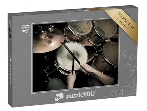 puzzleYOU: Puzzle 48 Teile „Schlagzeuger in Aktion, Nahaufnahme“ – aus der Puzzle-Kollektion Musik, Menschen puzzleYOU: Puzzle 48 Teile „Schlagzeuger in Aktion, Nahaufnahme“ – aus der Puzzle-Kollektion Musik, Menschen von puzzleYOU