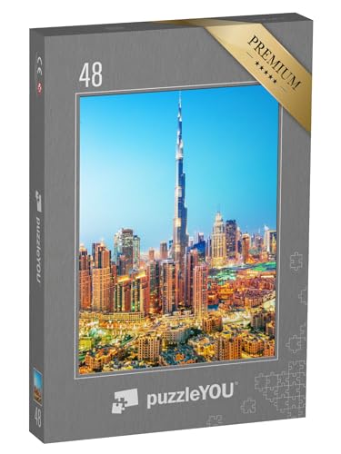 puzzleYOU: Puzzle 48 Teile „Skyline von Dubai mit dem Burj Khalifa“ – aus der Puzzle-Kollektion Arabien puzzleYOU: Puzzle 48 Teile „Skyline von Dubai mit dem Burj Khalifa“ – aus der Puzzle-Kollektion Arabien von puzzleYOU