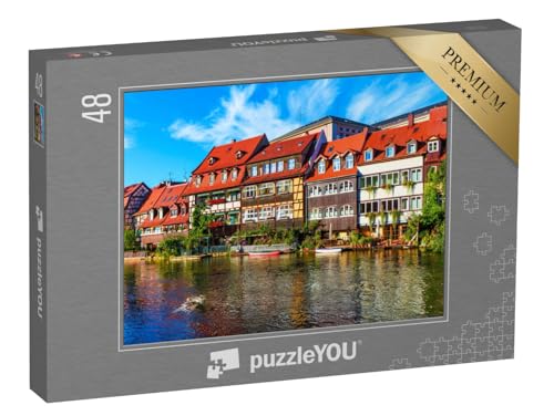puzzleYOU: Puzzle 48 Teile „Sommerpanorama an den Molen der Altstadt in Bamberg, Deutschland“ – aus der Puzzle-Kollektion Bayern puzzleYOU: Puzzle 48 Teile „Sommerpanorama an den Molen der Altstadt in Bamberg, Deutschland“ – aus der Puzzle-Kollektion Bayern von puzzleYOU