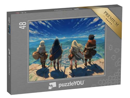puzzleYOU: Puzzle 48 Teile „Wüstenwanderung der Hoffnung“ – aus der Puzzle-Kollektion Anime von puzzleYOU