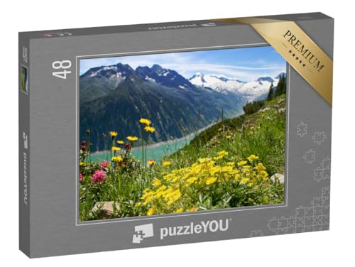 puzzleYOU: Puzzle 48 Teile „Zillertaler Alpen, Österreich“ – aus der Puzzle-Kollektion Zillertal, Berge & Täler von puzzleYOU