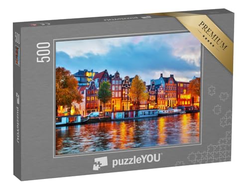 puzzleYOU: Puzzle 500 Teile „Amsterdam im Sonnenuntergang, Niederlande“ – aus der Puzzle-Kollektion Holland puzzleYOU: Puzzle 500 Teile „Amsterdam im Sonnenuntergang, Niederlande“ – aus der Puzzle-Kollektion Holland von puzzleYOU