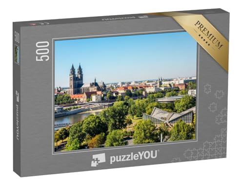 puzzleYOU: Puzzle 500 Teile „Ansicht aus Magdeburg, Sachsen-Anhalt, Deutschland“ – aus der Puzzle-Kollektion Magdeburg puzzleYOU: Puzzle 500 Teile „Ansicht aus Magdeburg, Sachsen-Anhalt, Deutschland“ – aus der Puzzle-Kollektion Magdeburg von puzzleYOU