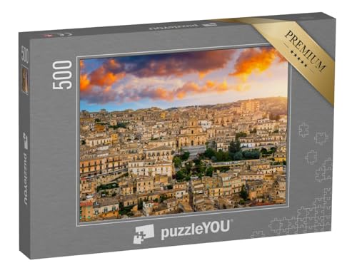 puzzleYOU: Puzzle 500 Teile „Ansicht von Modica, Sizilien, Italien“ – aus der Puzzle-Kollektion Sizilien puzzleYOU: Puzzle 500 Teile „Ansicht von Modica, Sizilien, Italien“ – aus der Puzzle-Kollektion Sizilien von puzzleYOU