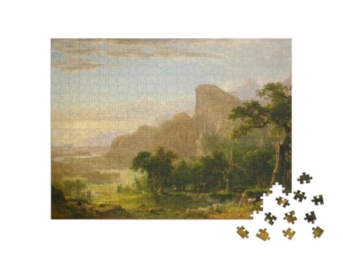 puzzleYOU: Puzzle 500 Teile „Asher Brown Durand - Landschaft - Szene aus Thanatopsis“ von puzzleYOU