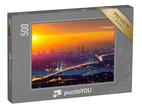puzzleYOU: Puzzle 500 Teile „Atemberaubender Sonnenuntergang über Istanbul, Türkei“ – aus der Puzzle-Kollektion Istanbul puzzleYOU: Puzzle 500 Teile „Atemberaubender Sonnenuntergang über Istanbul, Türkei“ – aus der Puzzle-Kollektion Istanbul von puzzleYOU