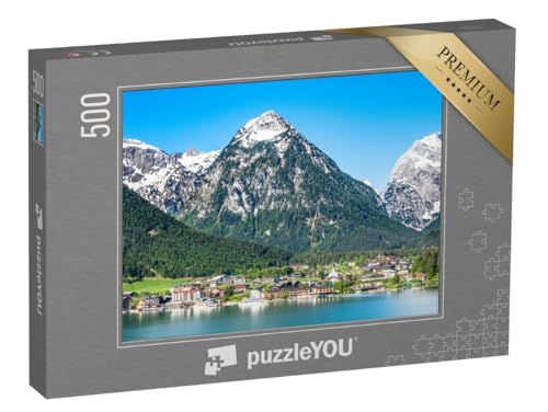 puzzleYOU: Puzzle 500 Teile „Bergpanorama über Pertisau am Achensee, Österreich“ – aus der Puzzle-Kollektion Achensee von puzzleYOU