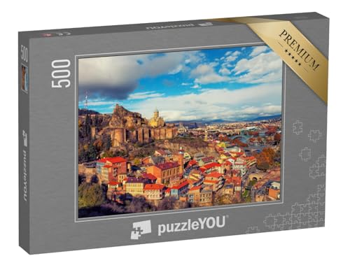 puzzleYOU: Puzzle 500 Teile „Blick über Tiflis im Sonnenuntergang, Georgien“ – aus der Puzzle-Kollektion Weitere Europa-Motive puzzleYOU: Puzzle 500 Teile „Blick über Tiflis im Sonnenuntergang, Georgien“ – aus der Puzzle-Kollektion Weitere Europa-Motive von puzzleYOU