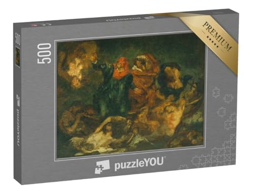 puzzleYOU: Puzzle 500 Teile „Edouard Manet - Kopie nach Delacroix' Rinde von Dante“ von puzzleYOU