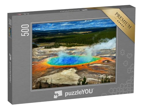 puzzleYOU: Puzzle 500 Teile „Grand Prismatic Spring, Yellowstone National Park, USA“ – aus der Puzzle-Kollektion Amerika, Yellowstone von puzzleYOU
