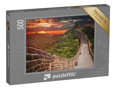 puzzleYOU: Puzzle 500 Teile „Große Chinesische Mauer in den Bergen bei Peking“ – aus der Puzzle-Kollektion China von puzzleYOU
