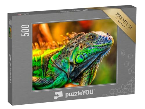 puzzleYOU: Puzzle 500 Teile „Grünee Leguan“ puzzleYOU: Puzzle 500 Teile „Grünee Leguan“ von puzzleYOU