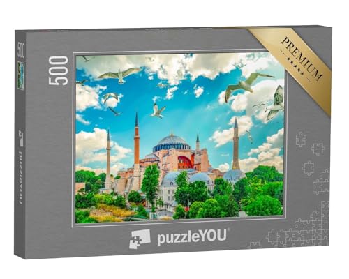 puzzleYOU: Puzzle 500 Teile „Hagia-Sophia-Sultan-Ahmet-Platz in Istanbul, Türkei“ von puzzleYOU