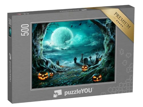 puzzleYOU: Puzzle 500 Teile „Jack 'O Lantern auf dem Friedhof unter dem Vollmond“ – aus der Puzzle-Kollektion Festtage puzzleYOU: Puzzle 500 Teile „Jack 'O Lantern auf dem Friedhof unter dem Vollmond“ – aus der Puzzle-Kollektion Festtage von puzzleYOU