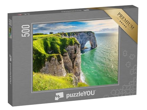 puzzleYOU: Puzzle 500 Teile „Klippen von Etretat an der Küste, Normandie, Frankreich“ – aus der Puzzle-Kollektion Frankreich puzzleYOU: Puzzle 500 Teile „Klippen von Etretat an der Küste, Normandie, Frankreich“ – aus der Puzzle-Kollektion Frankreich von puzzleYOU