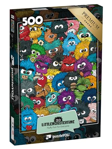 puzzleYOU: Puzzle 500 Teile „LITTLEMONSTERTIME: Wimmelbild“ von puzzleYOU