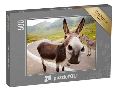 puzzleYOU: Puzzle 500 Teile „Lustiger Esel in den rumänischen Bergen“ – aus der Puzzle-Kollektion Esel, Tiere puzzleYOU: Puzzle 500 Teile „Lustiger Esel in den rumänischen Bergen“ – aus der Puzzle-Kollektion Esel, Tiere von puzzleYOU