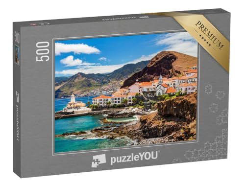 puzzleYOU: Puzzle 500 Teile „Malerische kleine Stadt Canical, Madeira, Portugal“ – aus der Puzzle-Kollektion Portugal von puzzleYOU