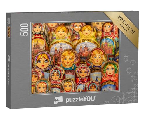 puzzleYOU: Puzzle 500 Teile „Matroschka-Puppen, Russland“ – aus der Puzzle-Kollektion Russland von puzzleYOU