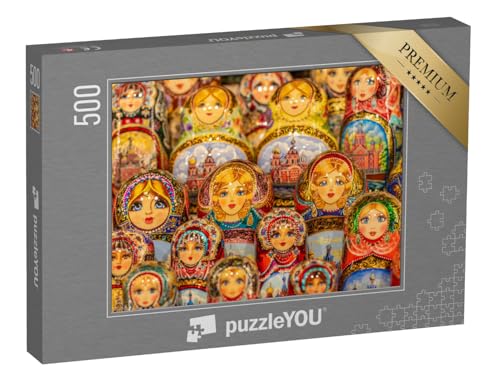 puzzleYOU: Puzzle 500 Teile „Matroschka-Puppen, Russland“ – aus der Puzzle-Kollektion Russland von puzzleYOU