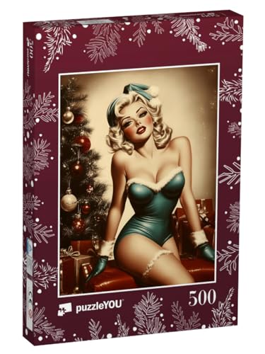 puzzleYOU: Puzzle 500 Teile „Miss Mistletoe Marilyn“ von puzzleYOU