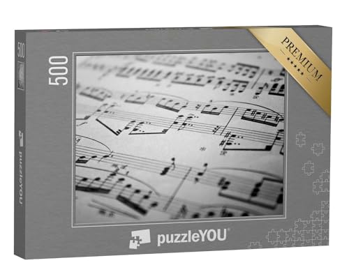puzzleYOU: Puzzle 500 Teile „Musiknoten“ – aus der Puzzle-Kollektion Musik, Menschen von puzzleYOU