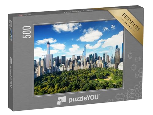 puzzleYOU: Puzzle 500 Teile „New York City und Central Park“ – aus der Puzzle-Kollektion USA, Amerika von puzzleYOU