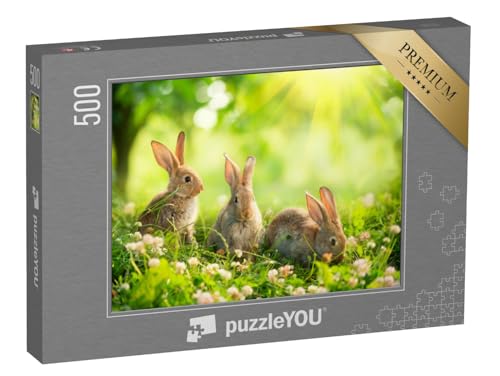 puzzleYOU: Puzzle 500 Teile „Niedliche Kaninchen auf Einer Frühlingswiese“ – aus der Puzzle-Kollektion Tiere puzzleYOU: Puzzle 500 Teile „Niedliche Kaninchen auf Einer Frühlingswiese“ – aus der Puzzle-Kollektion Tiere von puzzleYOU