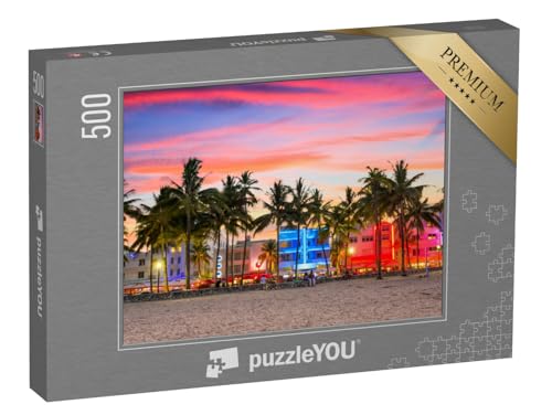 puzzleYOU: Puzzle 500 Teile „Ocean Drive im Sonnenuntergang, Miami Beach, Florida, USA“ – aus der Puzzle-Kollektion USA, Miami, Amerika, Florida, Amerikanische Städte puzzleYOU: Puzzle 500 Teile „Ocean Drive im Sonnenuntergang, Miami Beach, Florida, USA“ – aus der Puzzle-Kollektion USA, Miami, Amerika, Florida, Amerikanische Städte von puzzleYOU