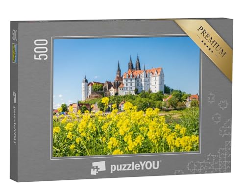 puzzleYOU: Puzzle 500 Teile „Panorama der malerischen historischen Stadt Meißen, Sachsen“ – aus der Puzzle-Kollektion Sachsen von puzzleYOU