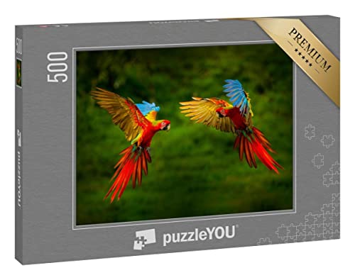 puzzleYOU: Puzzle 500 Teile „Papageien im Wald“ puzzleYOU: Puzzle 500 Teile „Papageien im Wald“ von puzzleYOU