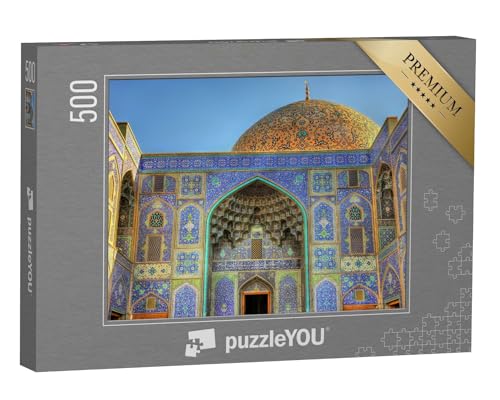 puzzleYOU: Puzzle 500 Teile „Scheich-Lotfollah-Moschee auf dem Naqsh-e Jahan-Platz in Isfahan, Iran“ – aus der Puzzle-Kollektion Shah Moschee, Isfahan, Iran von puzzleYOU
