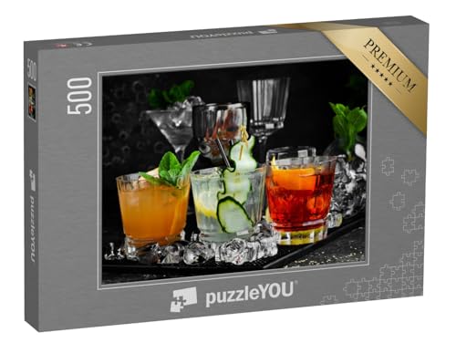 puzzleYOU: Puzzle 500 Teile „Set von bunten Cocktails in Gläsern an der Bar“ – aus der Puzzle-Kollektion Getränke puzzleYOU: Puzzle 500 Teile „Set von bunten Cocktails in Gläsern an der Bar“ – aus der Puzzle-Kollektion Getränke von puzzleYOU